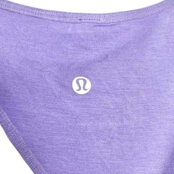 Lululemon Women’s 14 Purple Shoulder Cut Out Yoga Tank NWT - Picture 8 of 11